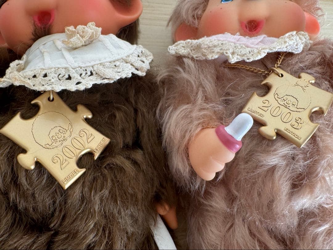 モンチッチ　シリアルナンバー入り　2002年　2003年　２体セット