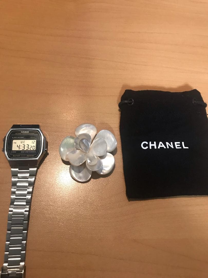 【訳あり】シャネル CHANEL カメリア フラワー ブローチ コサージュ