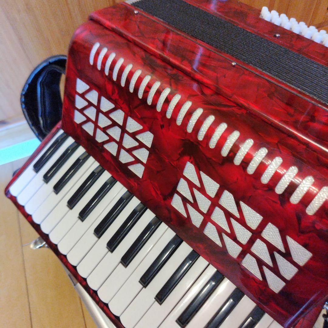 キョーリツ アコーディオン ACD-500/RD ハードケース付き　鍵盤