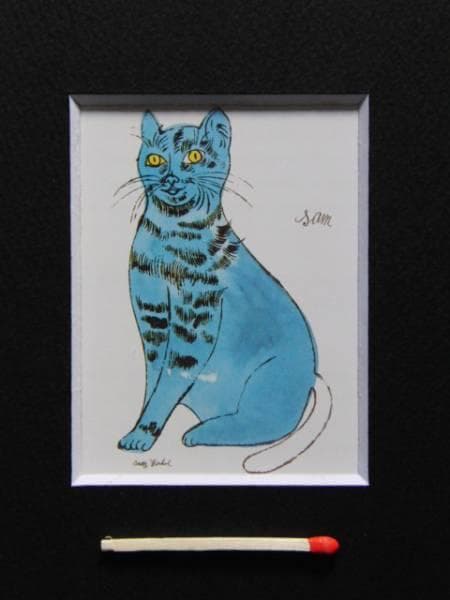 アンディ・ウォーホル、猫、超希少画集画、新品額装付、状態良好