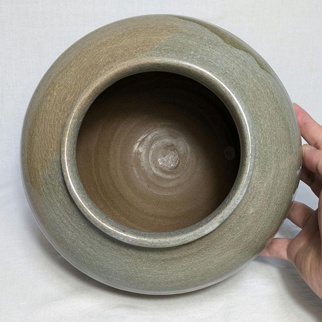 森香泉 虫明焼 壺 共箱 壷 絵付け 花器 フラワーベース 花瓶 華道具 茶道具