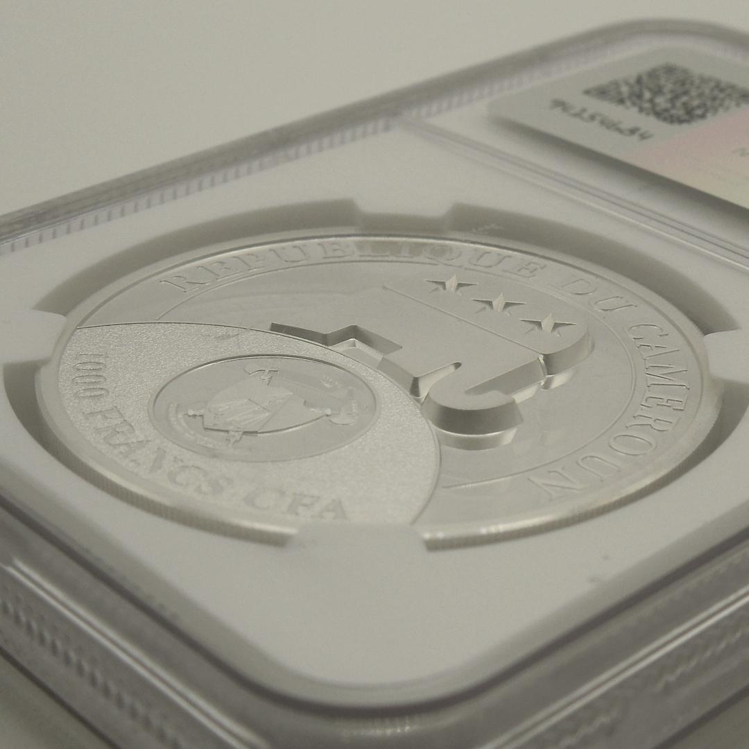 2020 カメルーン ドナルド・トランプ 1000F銀貨－NGC PF70 UC