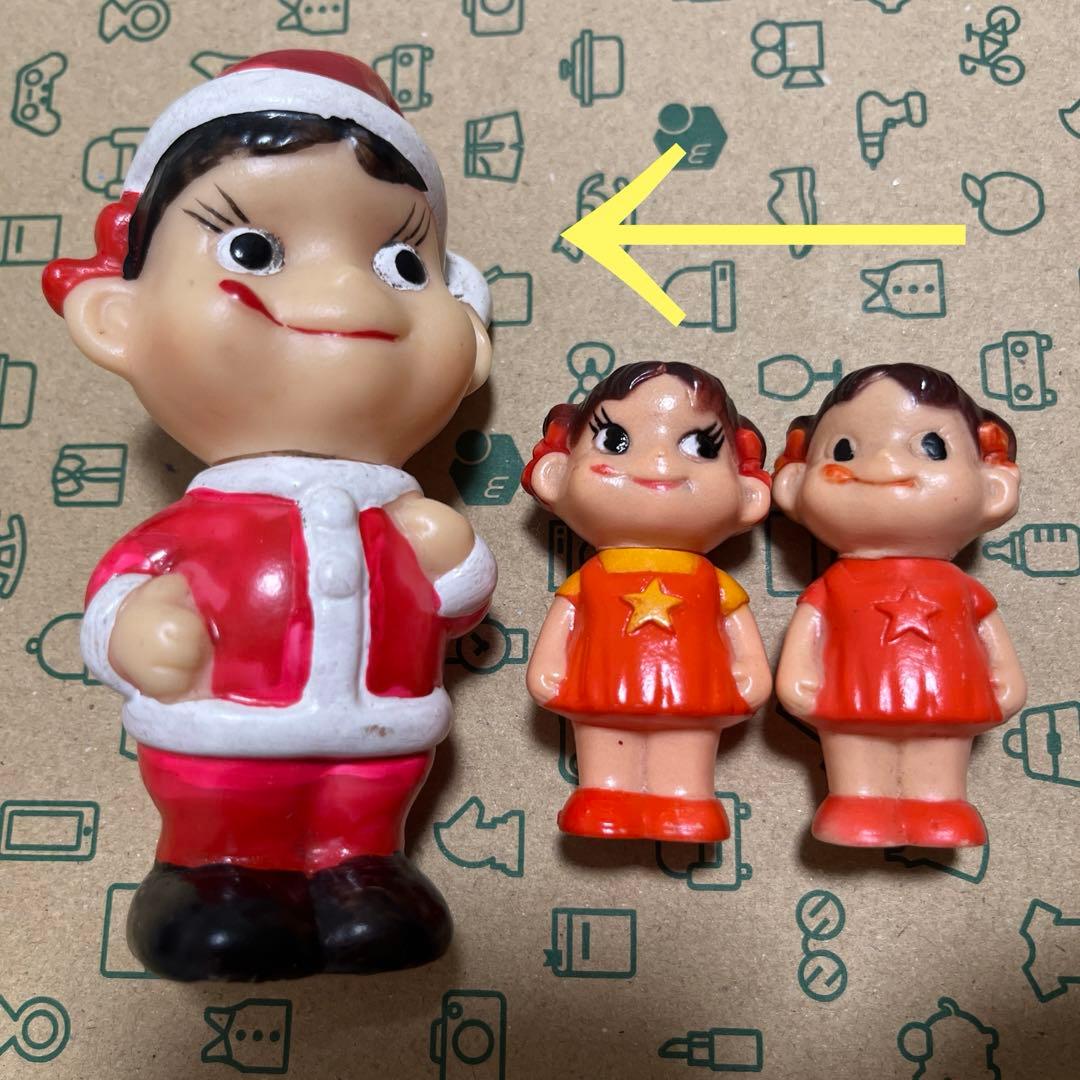 ペコちゃん　不二家　サンタ　ソフビ　レトロ