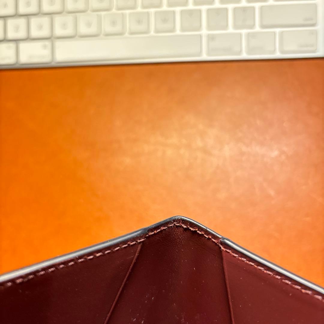 SMYTHSON 紺色パスポートケース