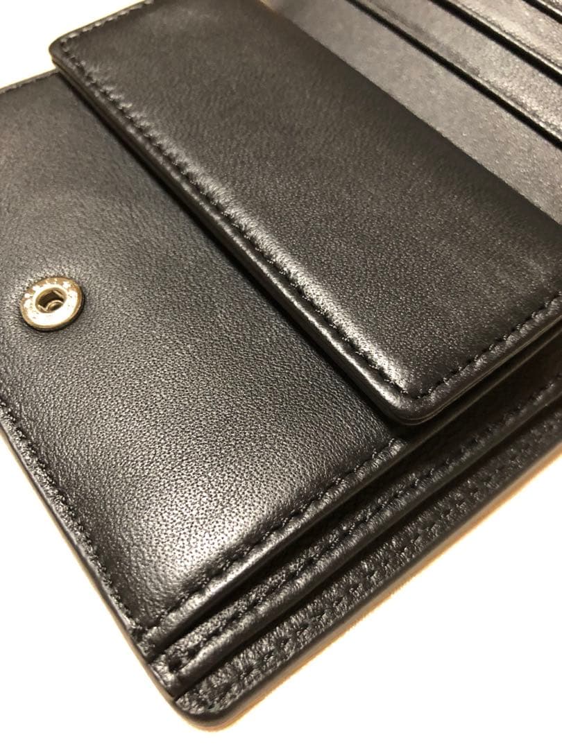 agnes b. アニエスベー 二つ折り財布 リボン ブラック