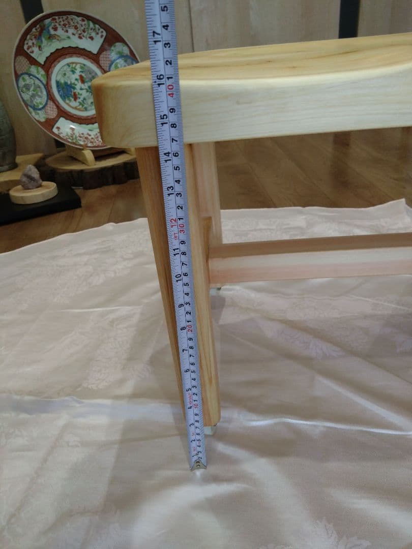 杉板のテーブル・檜の椅子セット　ねこさんになります❕