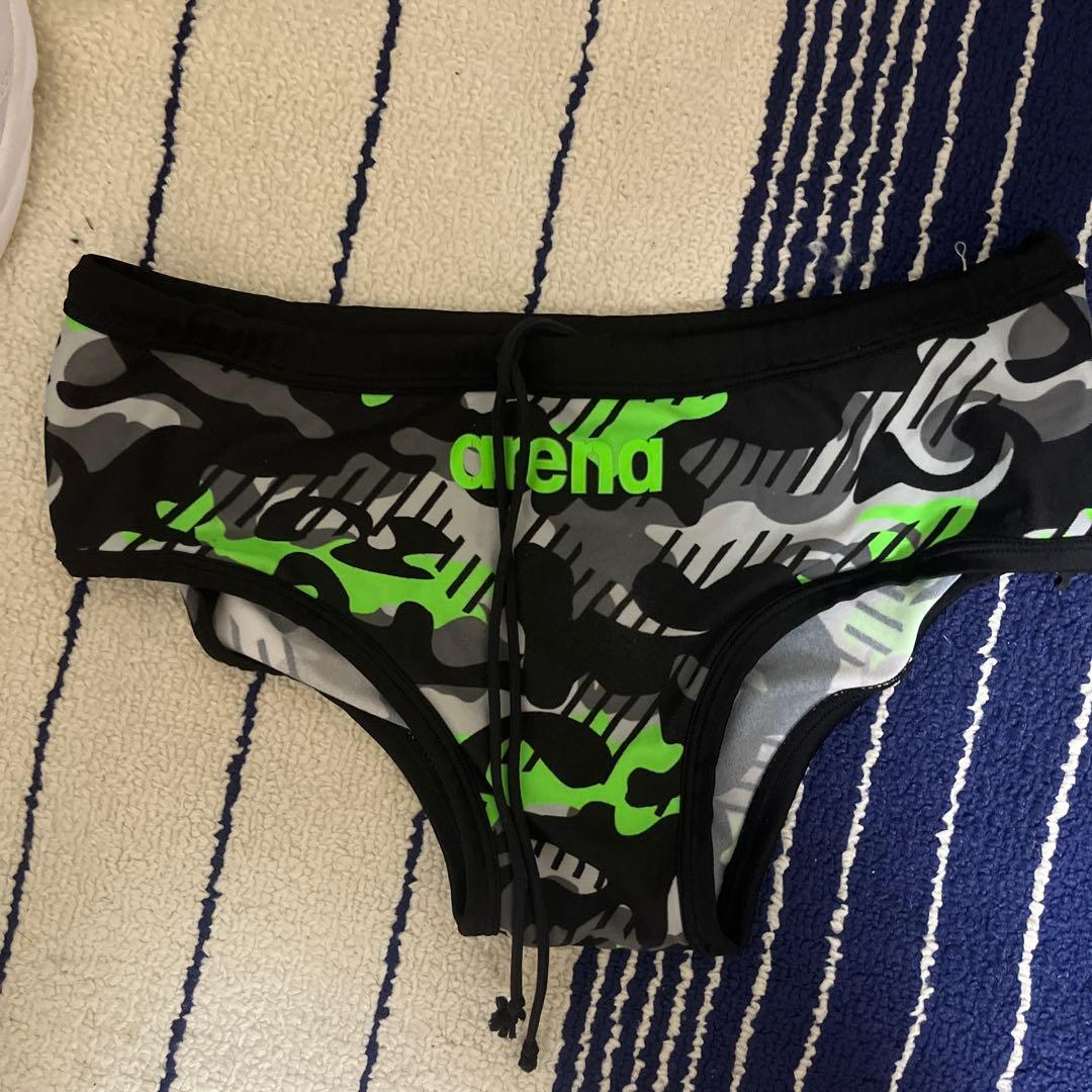 Mizuno 競泳水着 青/ピンク グラフィックデザイン