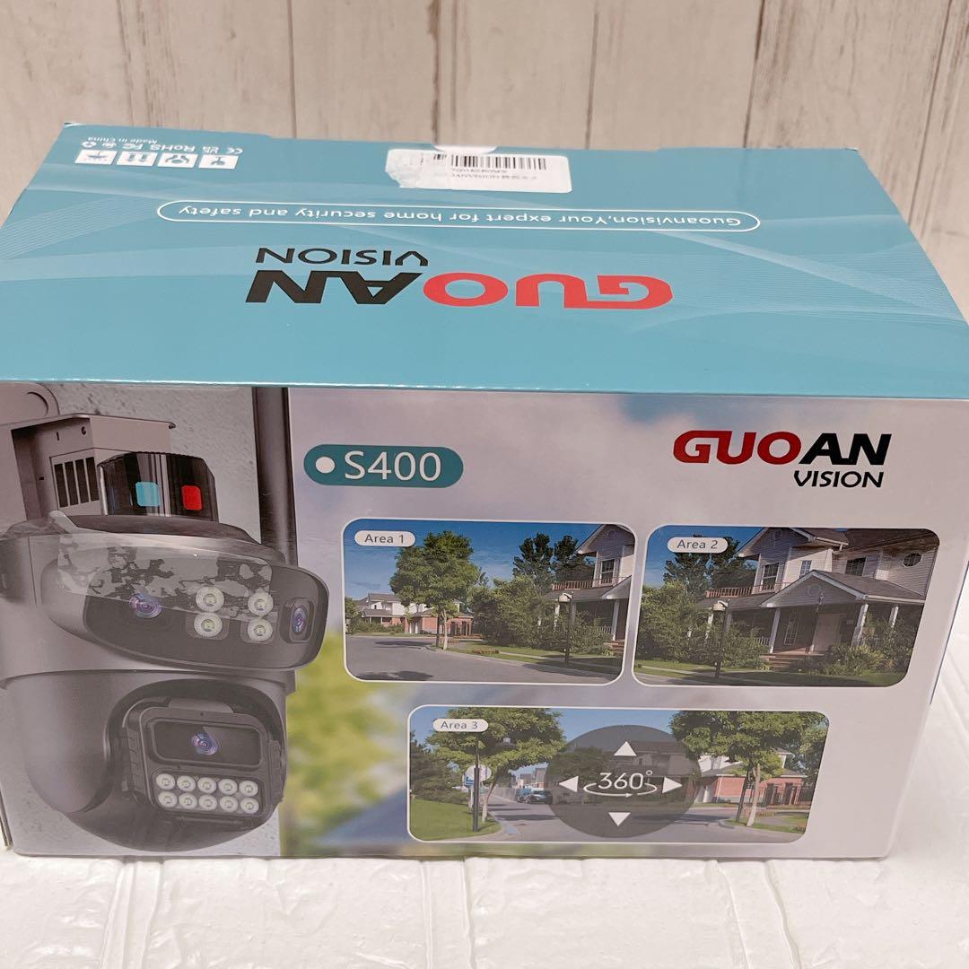 防犯カメラ 三つ監視画面 WiFi 接続 監視カメラ 屋外 355°広角撮影