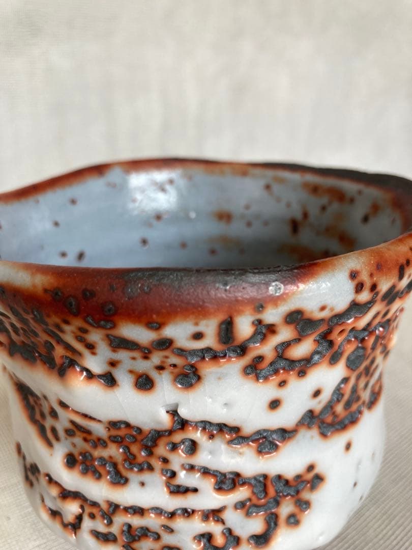 木戸貞昭／赤志野茶碗／B15