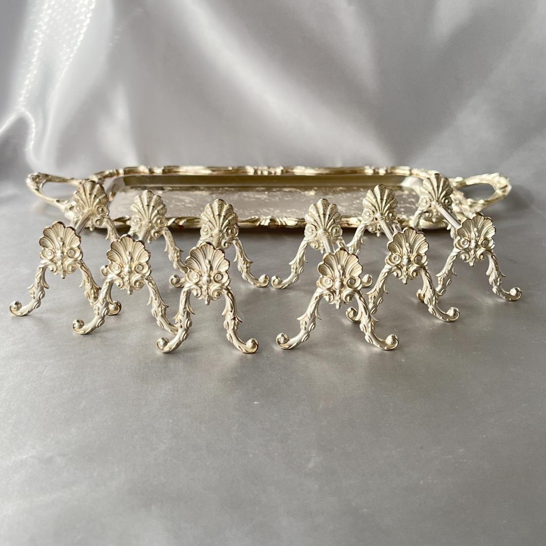 【仏蘭西】 シェルのナイフレスト / カトラリーレスト 6個【シルバープレート】