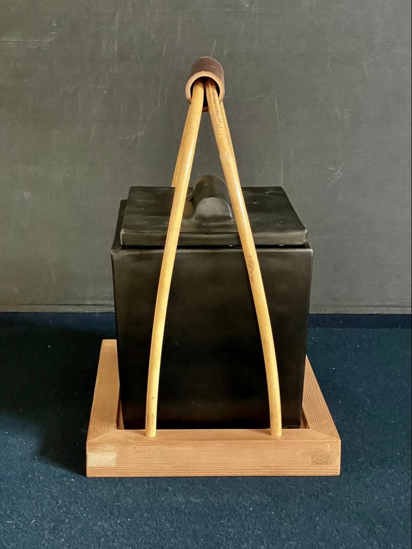 【未使用 美品】「祖」 火消壺 寄神 崇白 共箱 火消し壺 茶道具（1120A）