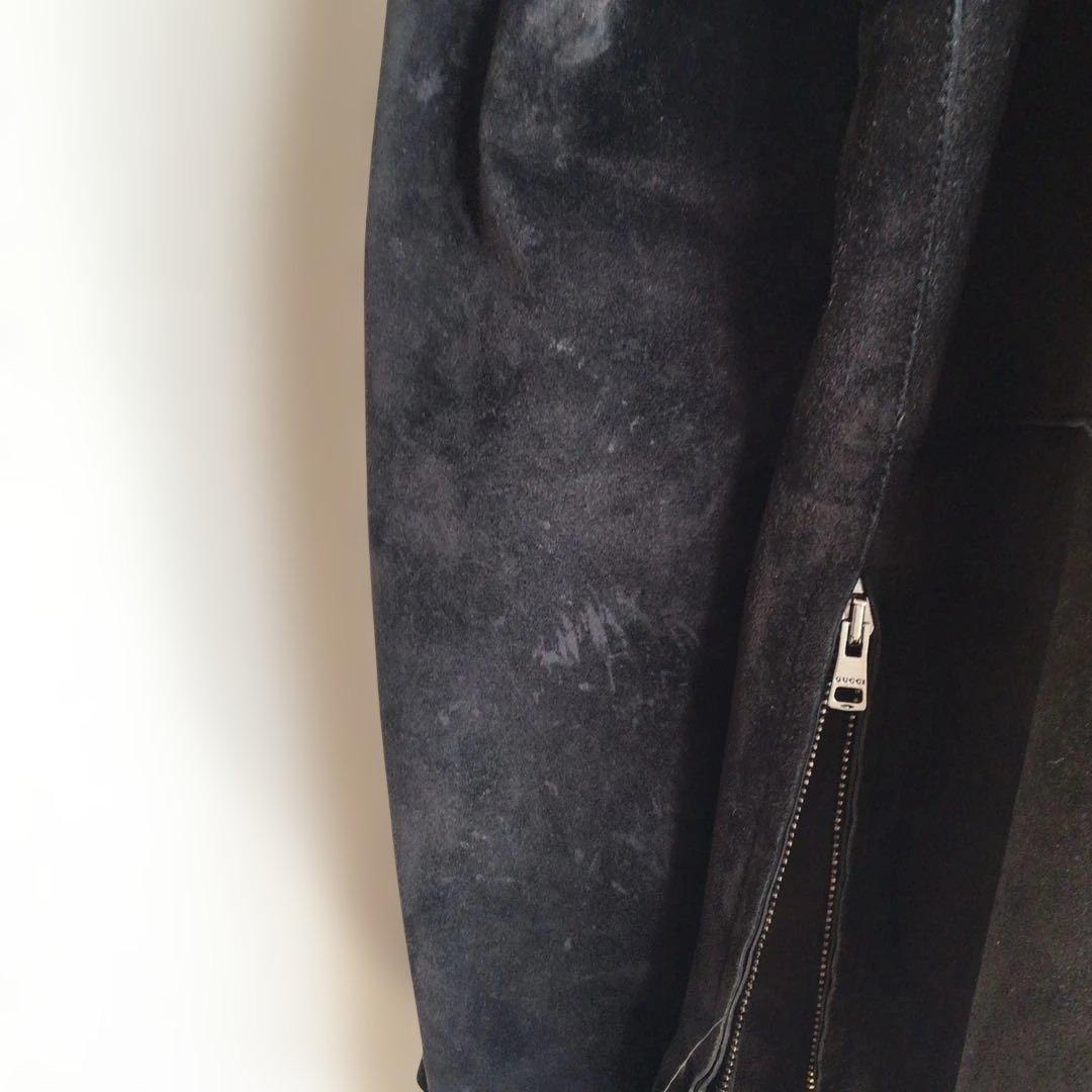 グッチGUCCI スウェード　シングルライダース　サイズ48