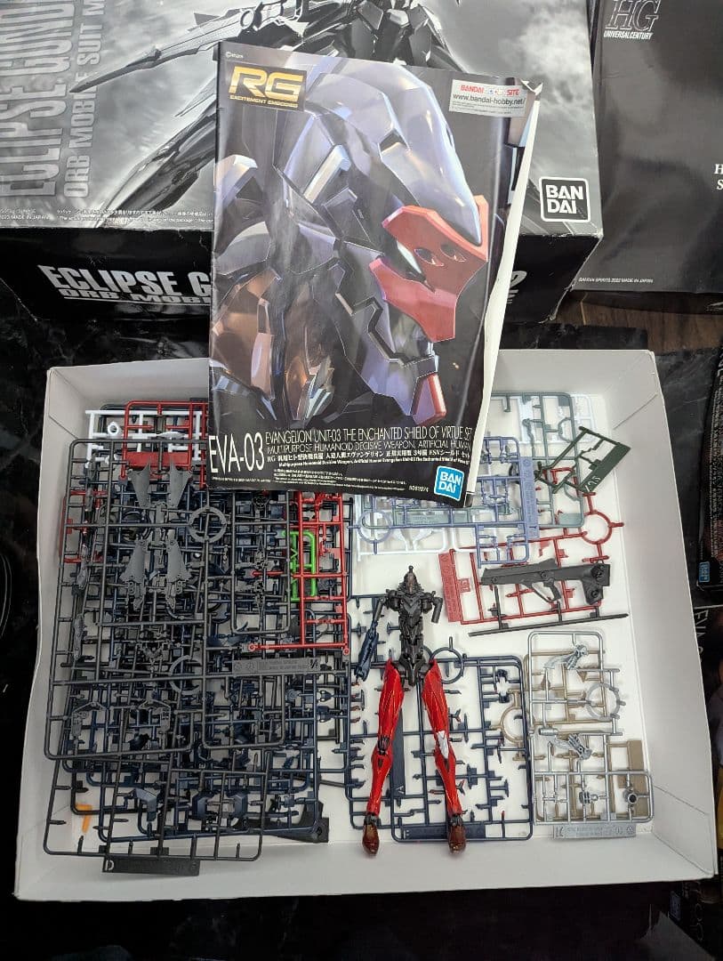 ガンプラ、エヴァ、まとめ売りMG.RG.