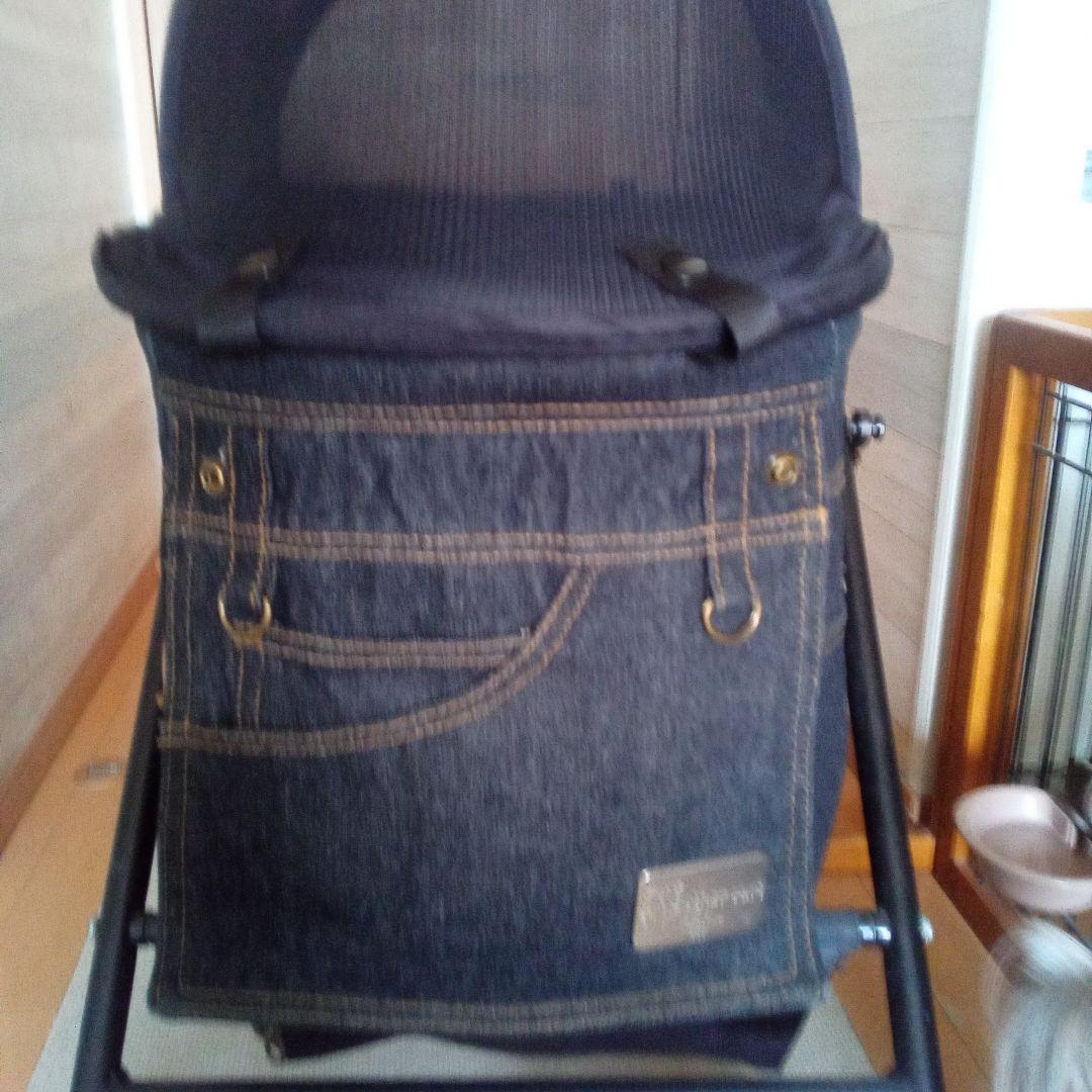 Mother Cat 　ラプレＬ　ペットカート ブラックデニム