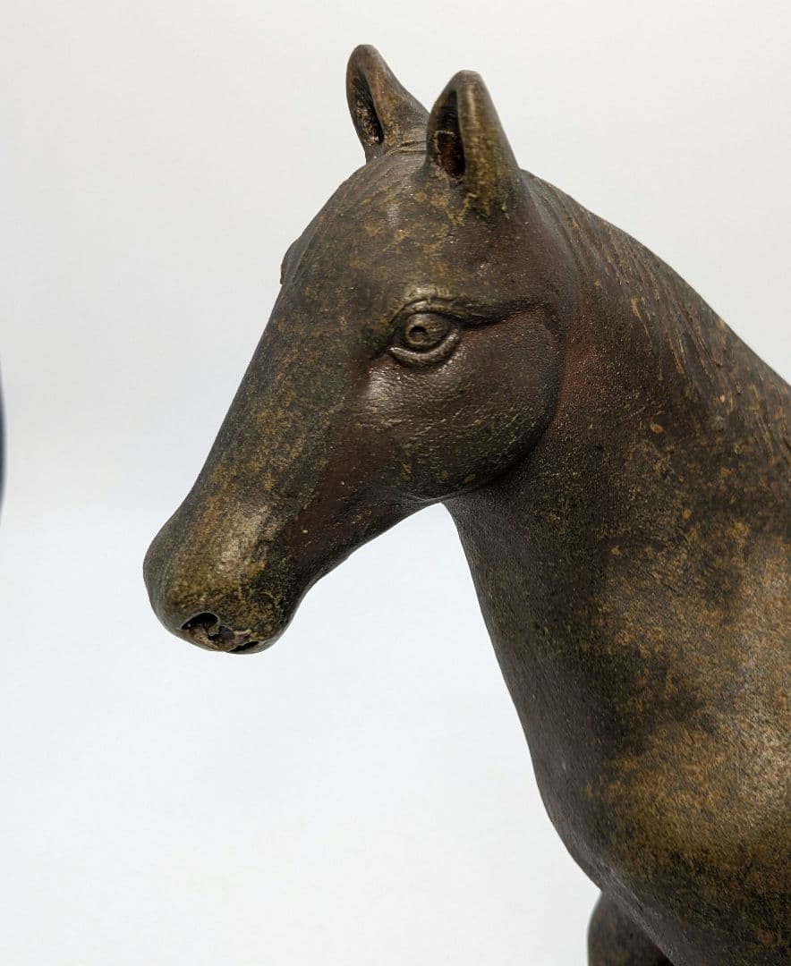藤巻志邦 備前焼 午置物 馬 ウマ 細工物 縁起物 動物 陶彫 オブジェクト