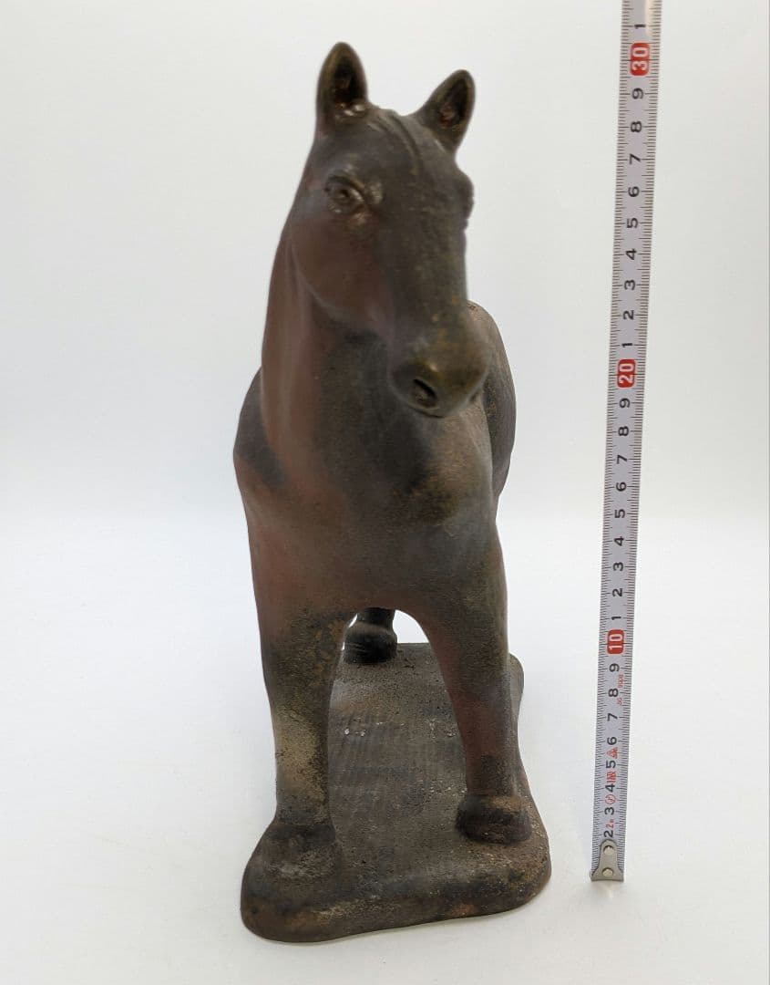 藤巻志邦 備前焼 午置物 馬 ウマ 細工物 縁起物 動物 陶彫 オブジェクト