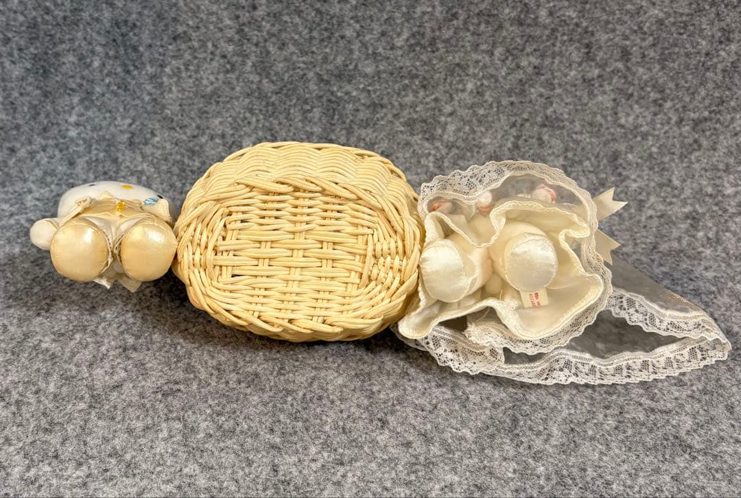 ハローキティ ディアダニエル ウエディング マスコット ぬいぐるみ バスケット