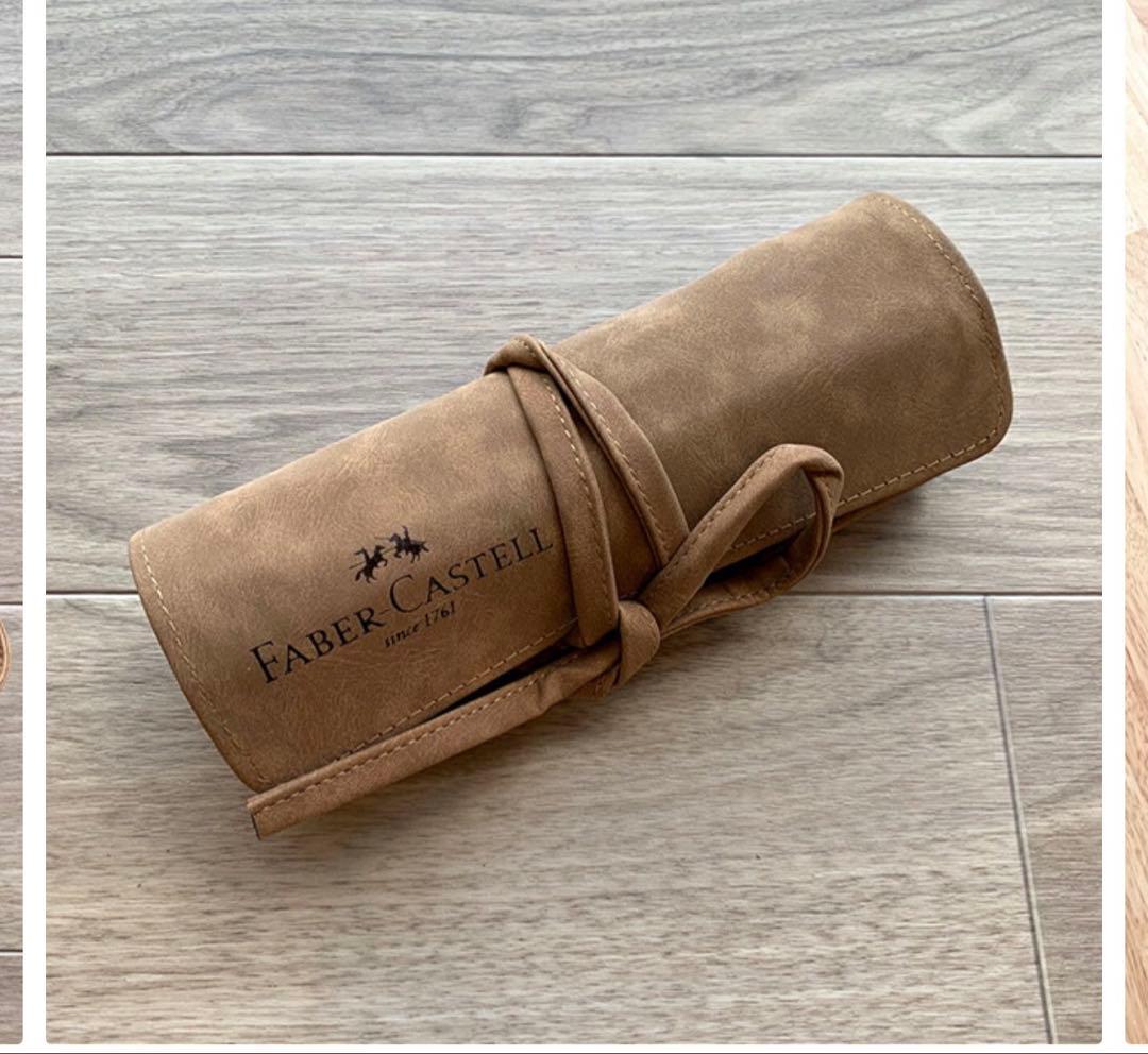 used美品Faber-Castell 水彩色鉛筆 ロールケース と色鉛筆30色