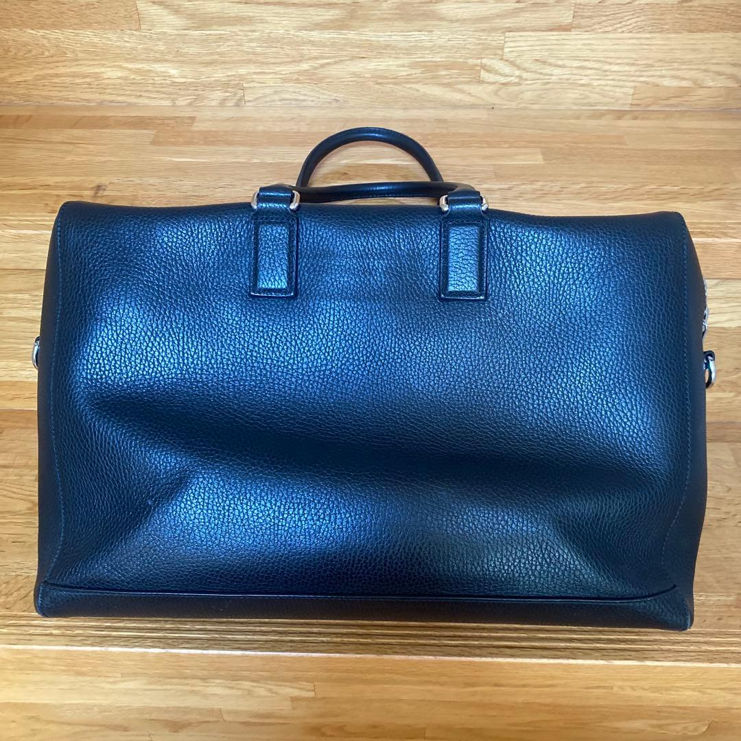 GUCCI グッチ ブラックレザー ビジネスバッグ ボストンバッグ
