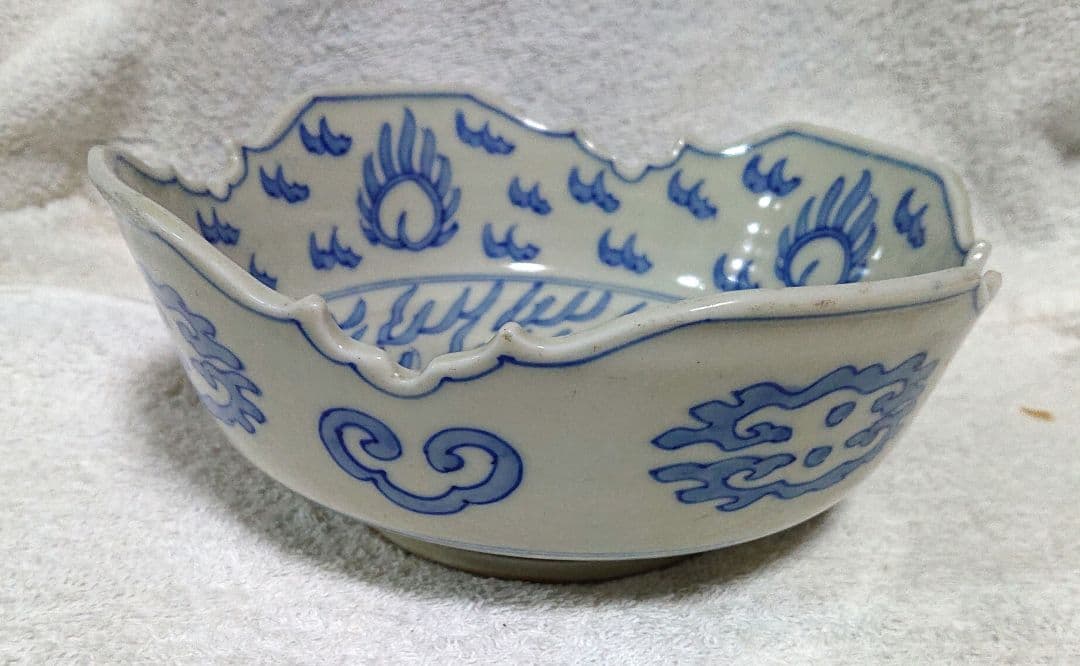 古伊万里鉢波状陶器鉢A423