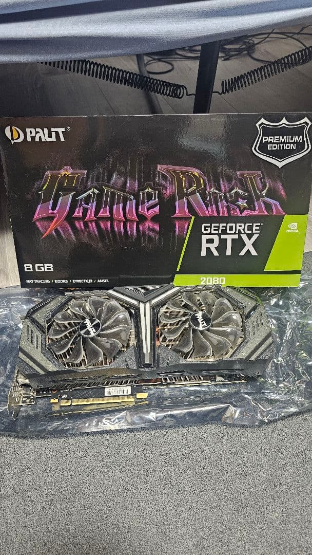 グラフィックボード・グラボ・ビデオカード PALIT GeForce RTX 2080 8GB Game Rock