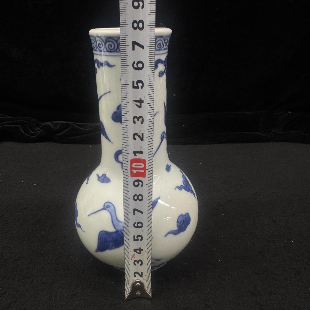 美品希少！真葛焼　真葛香斎造 祥瑞雲鶴図　染付皆具 茶道具 共箱