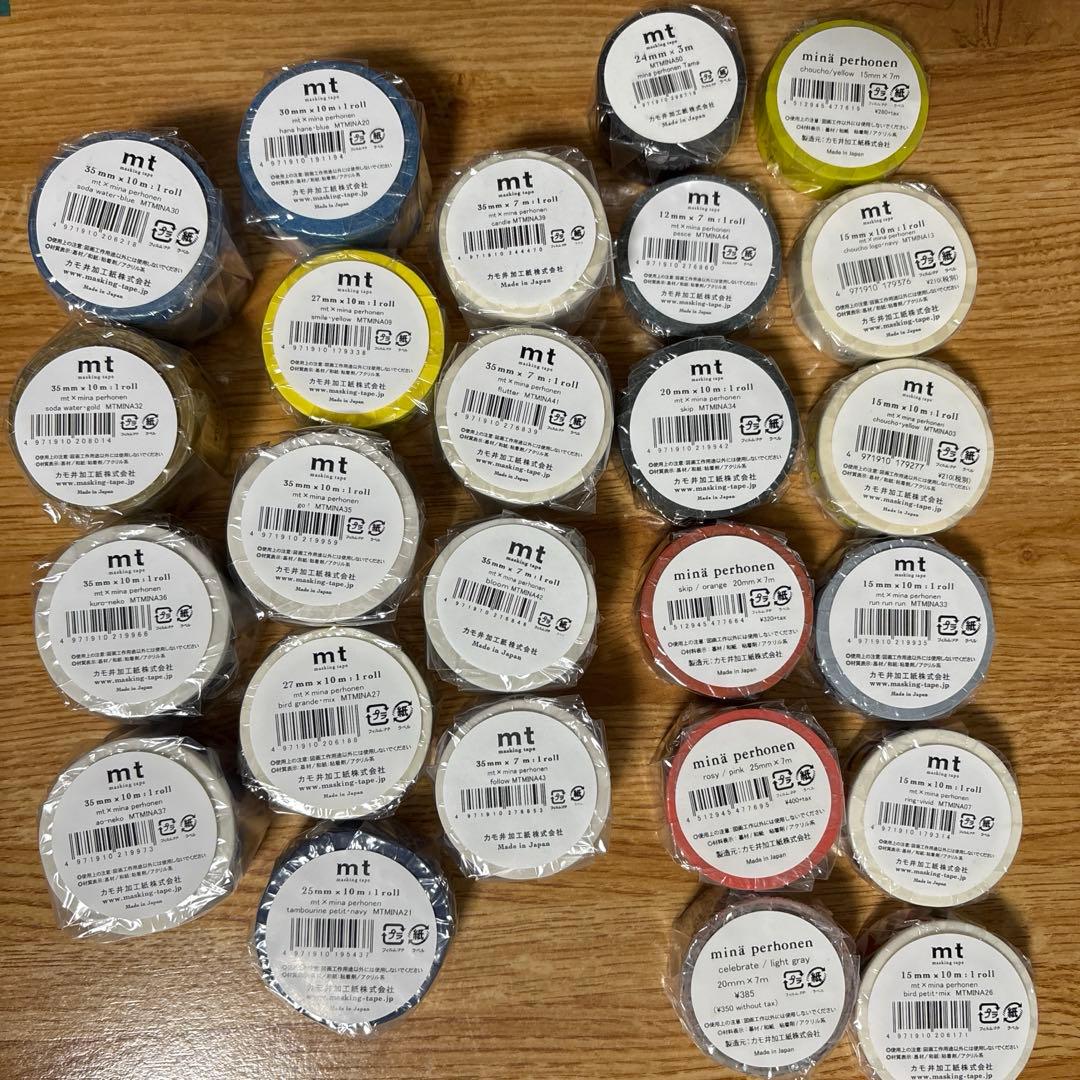 mt カモ井 ミナペルホネン　マスキングテープ　25本➕お値段そのまま追加2本