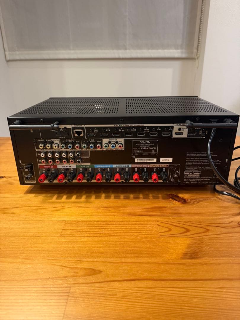 美品 DENON AVR-X2400H 7.2ch AVアンプ 映画 音楽 良音