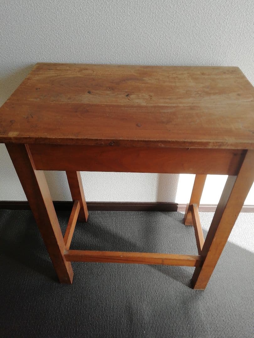 昭和レトロ　木製文机　小学校机　アンティーク家具