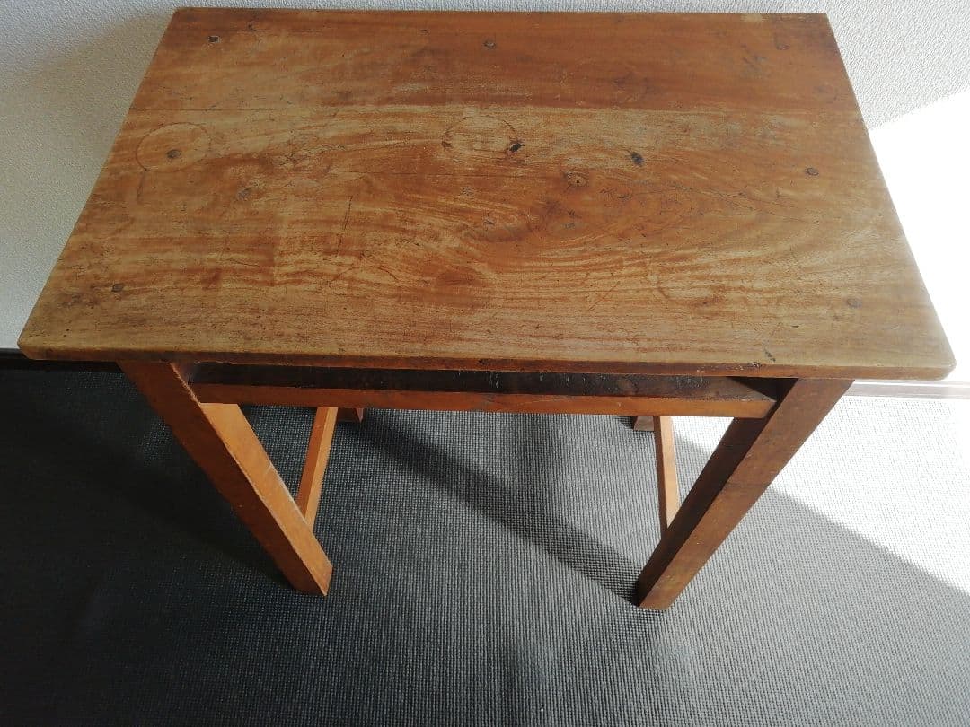 昭和レトロ　木製文机　小学校机　アンティーク家具