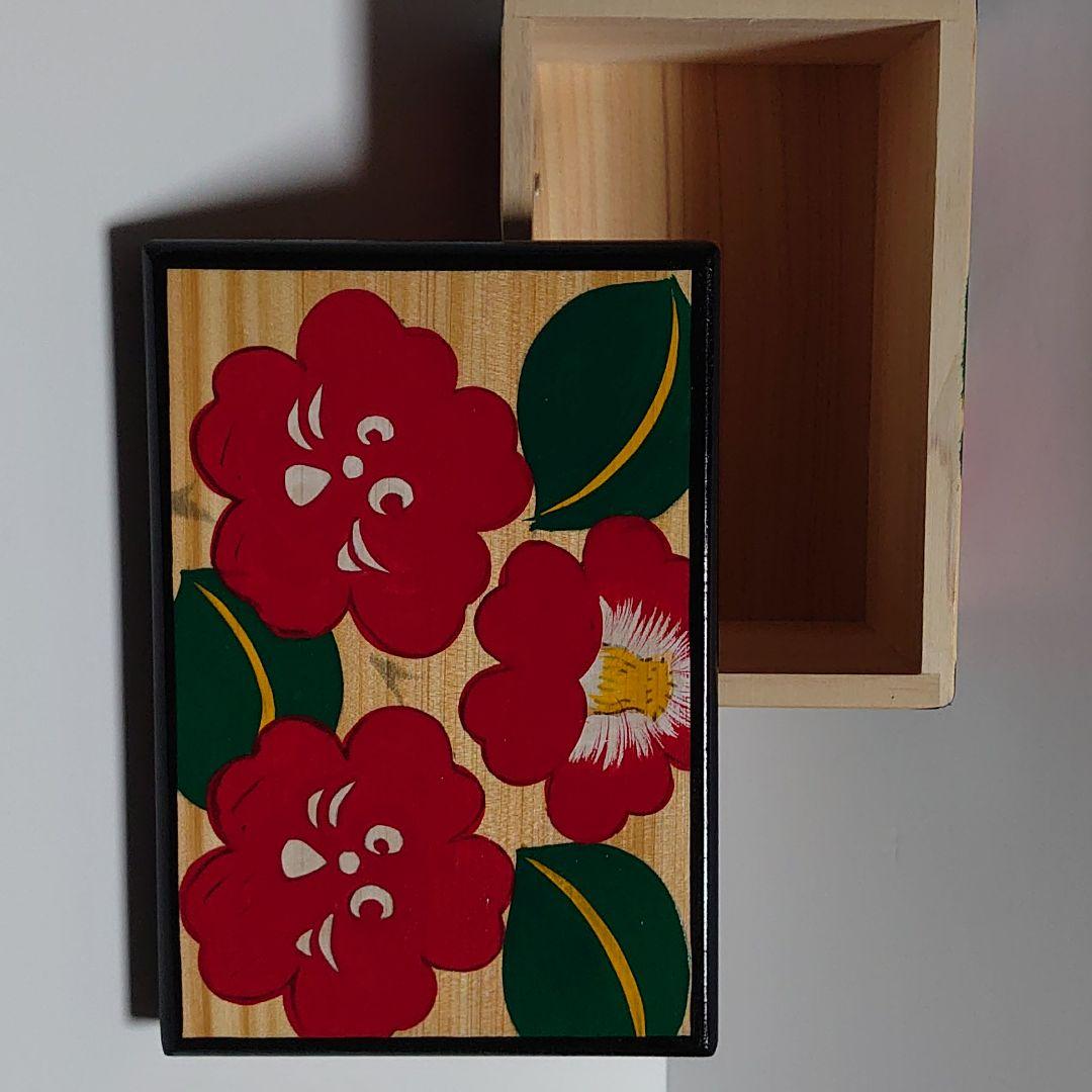 にゃーと日本のものづくり　花手箱　赤　大