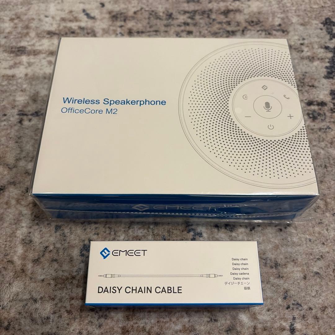 eMeet OfficeCore M2 ワイヤレススピーカー　新品　ケーブル付き