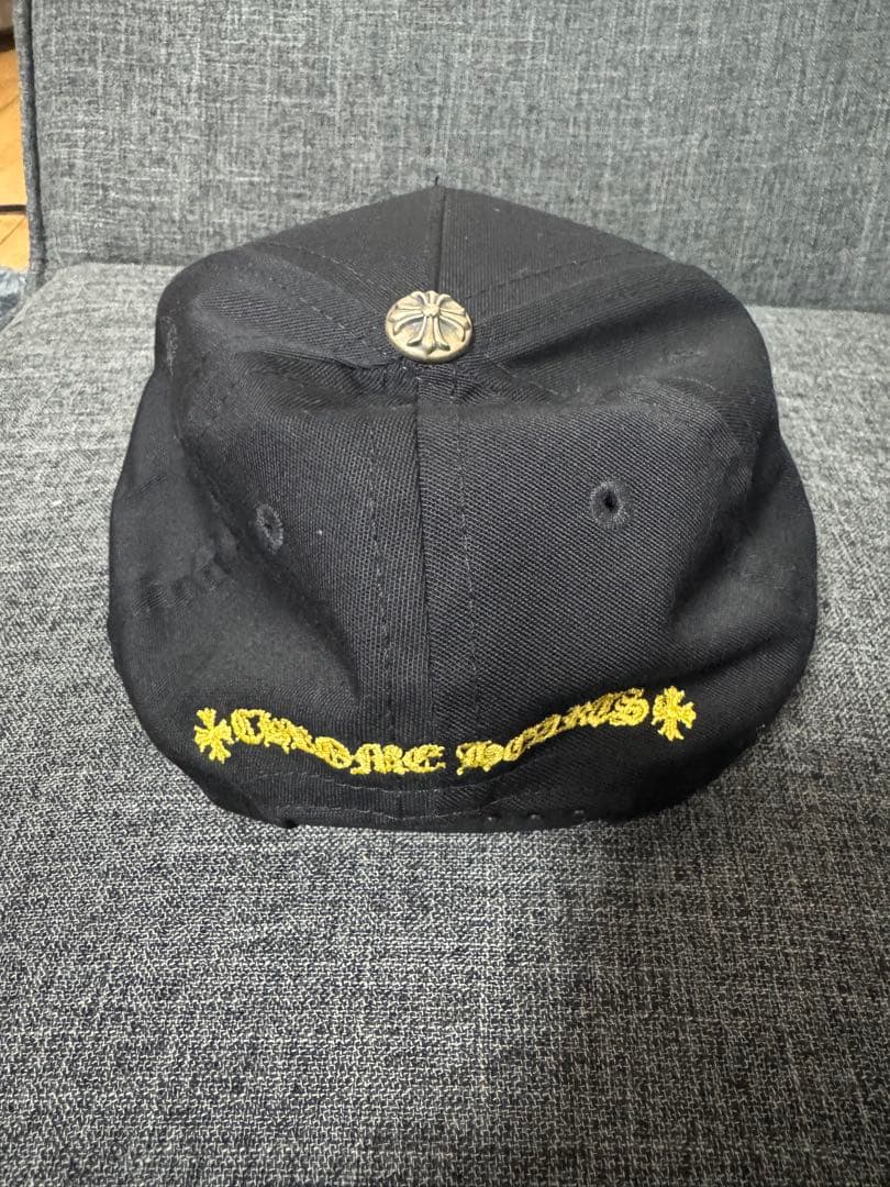 Chrome Hearts CHロゴ ベースボールキャップ ブラック×ゴールド