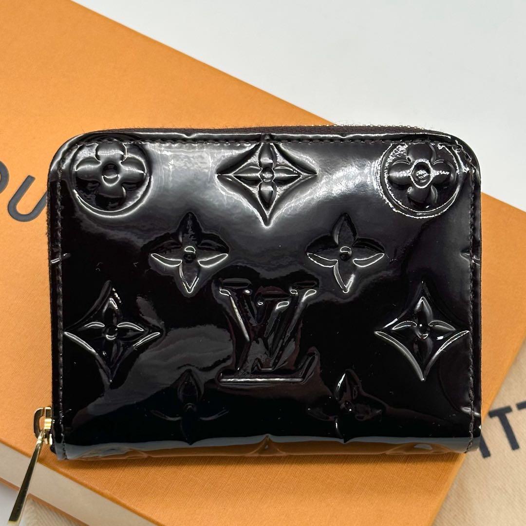 【未使用級】ルイヴィトン ジッピーパース アマラント ヴェルニ モノグラム