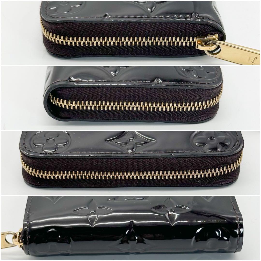 【未使用級】ルイヴィトン ジッピーパース アマラント ヴェルニ モノグラム