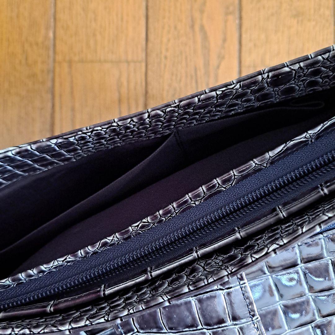 Takano鎌倉高野 レイクバッグ エナメル ブルーグレー