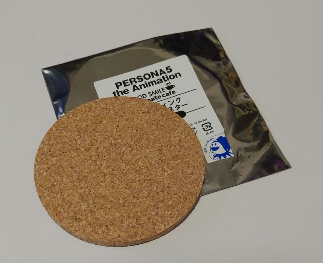 ①コルクコースター　ペルソナ5　喜多川 祐介　アニメイトカフェ