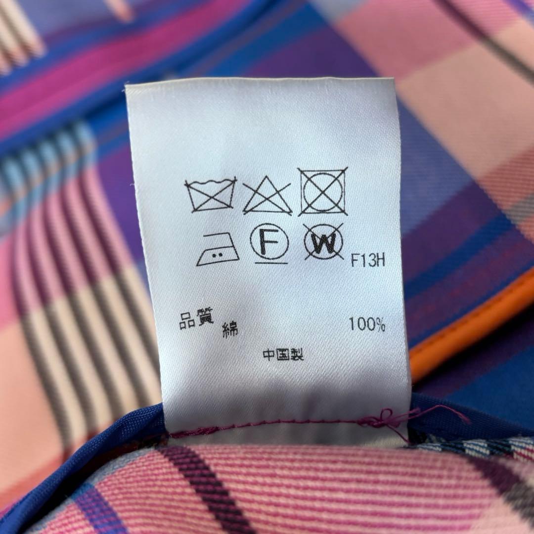 PS PaulSmith✨チェスターコート　裏地チェック　ロング丈　ピンク　現行