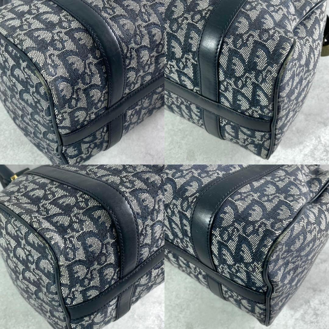 入手困難✨ クリスチャンディオール トロッター柄 ミニボストンバッグ ネイビー