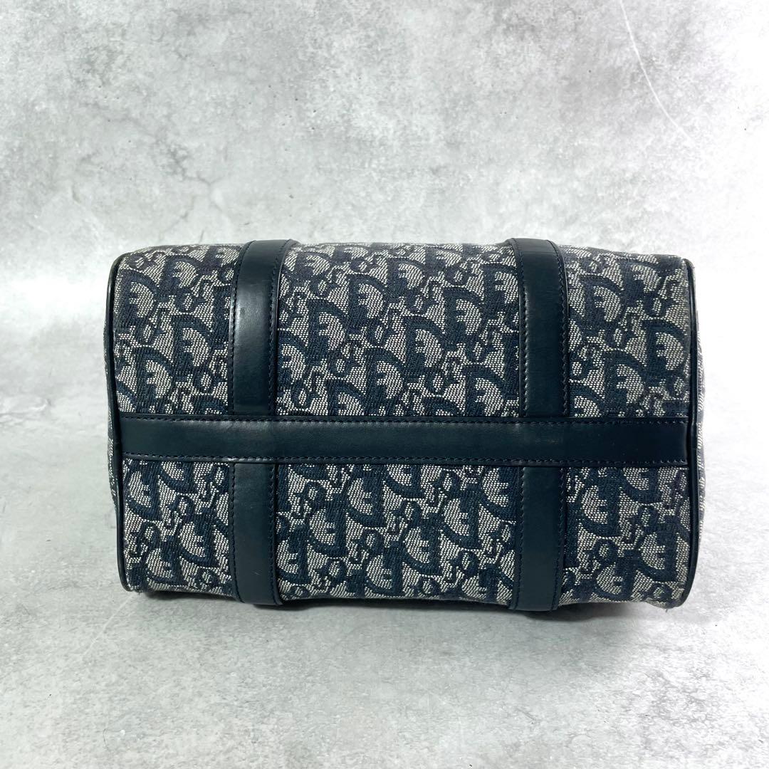 入手困難✨ クリスチャンディオール トロッター柄 ミニボストンバッグ ネイビー