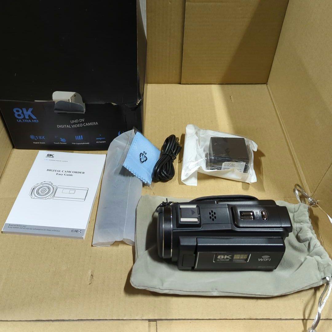 新品 ビデオカメラ 8K HDMI出力WIFI機能6400万画素
