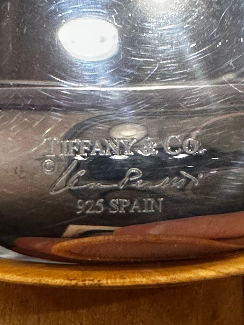 希少品　Tiffany & Co. シルバー ビーン　キーリング