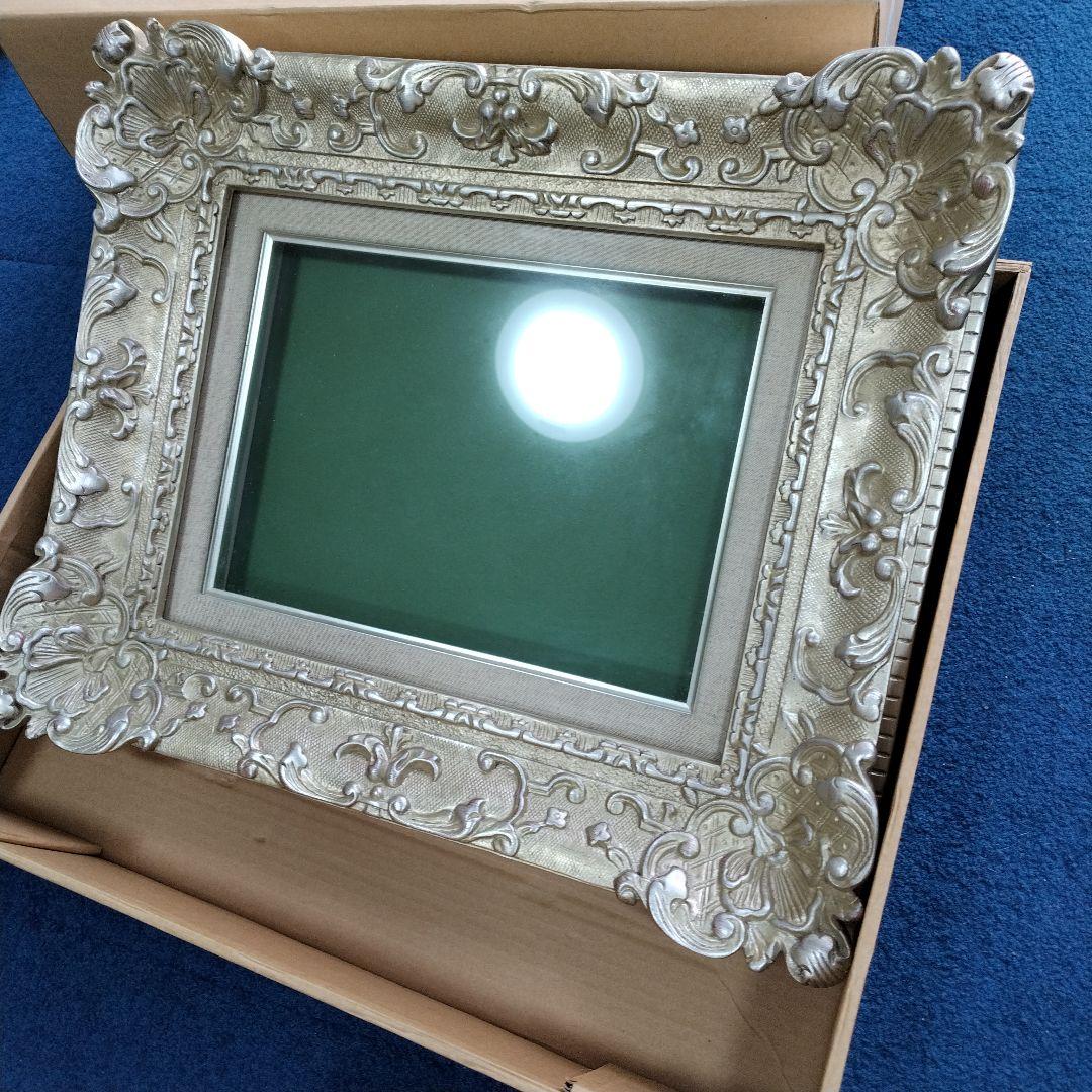 ヴィンテージ　大きな装飾写真額縁約54.5cm✕46.5cm✕9cm