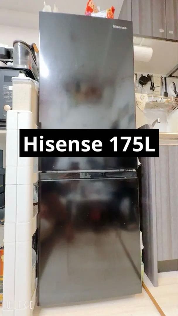 Y*i様 2022年製　Hisense HR-D1701B ブラック 冷蔵庫