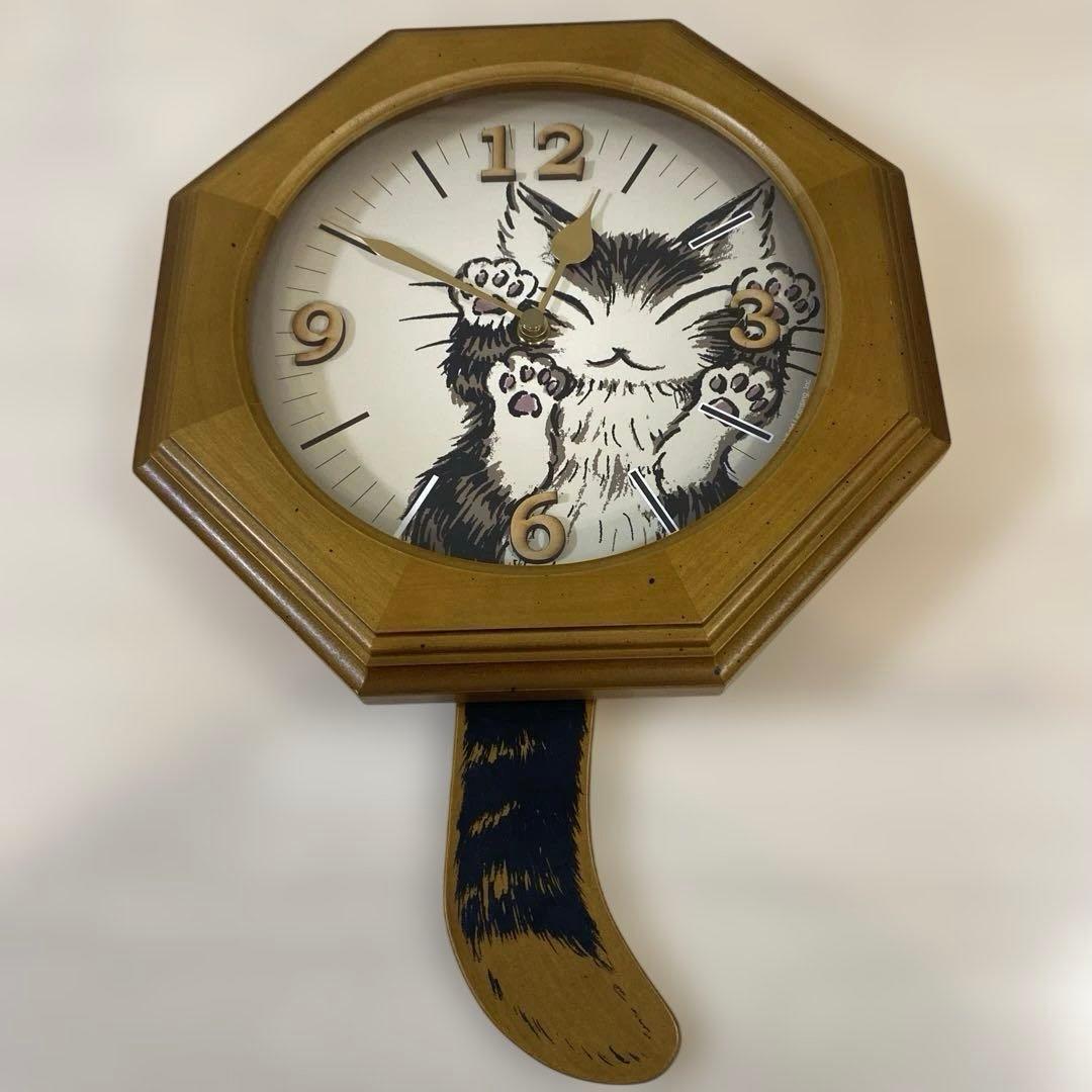 わちふぃーるど ダヤン　美品　にゃんキューテイル 振り子時計　※希少品