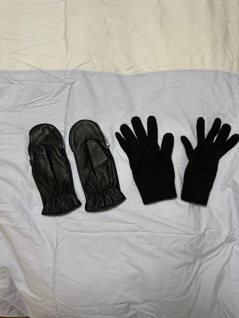 maison martin margielaレザーグローブ ミトン 手袋