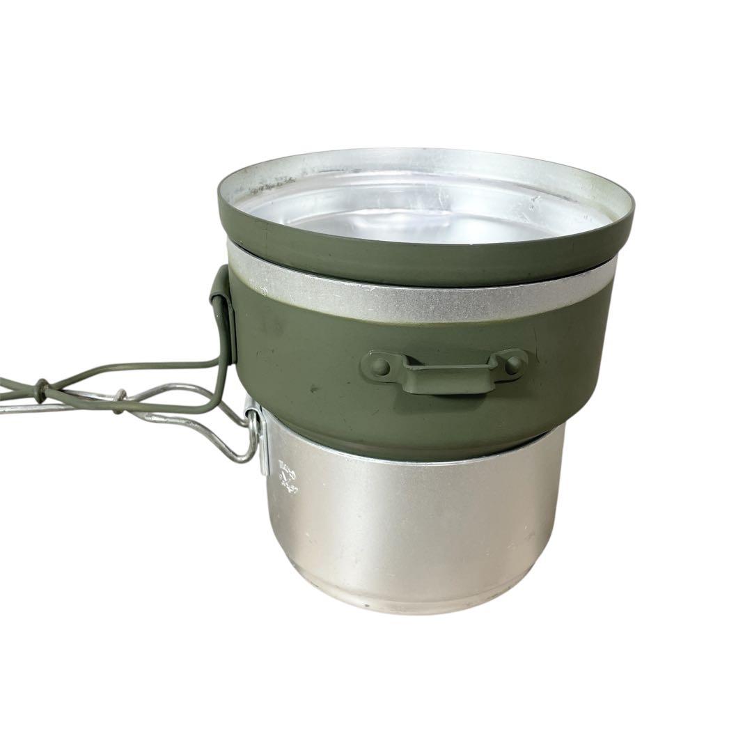 チェコ軍 初期型 アルミ クッカー メスキット 耳付き オリーブ 未使用 凹み
