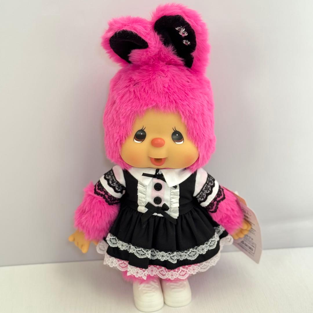 【希少】香港限定　モンチッチ チムたん Mサイズ ホットピンクドレス 新品