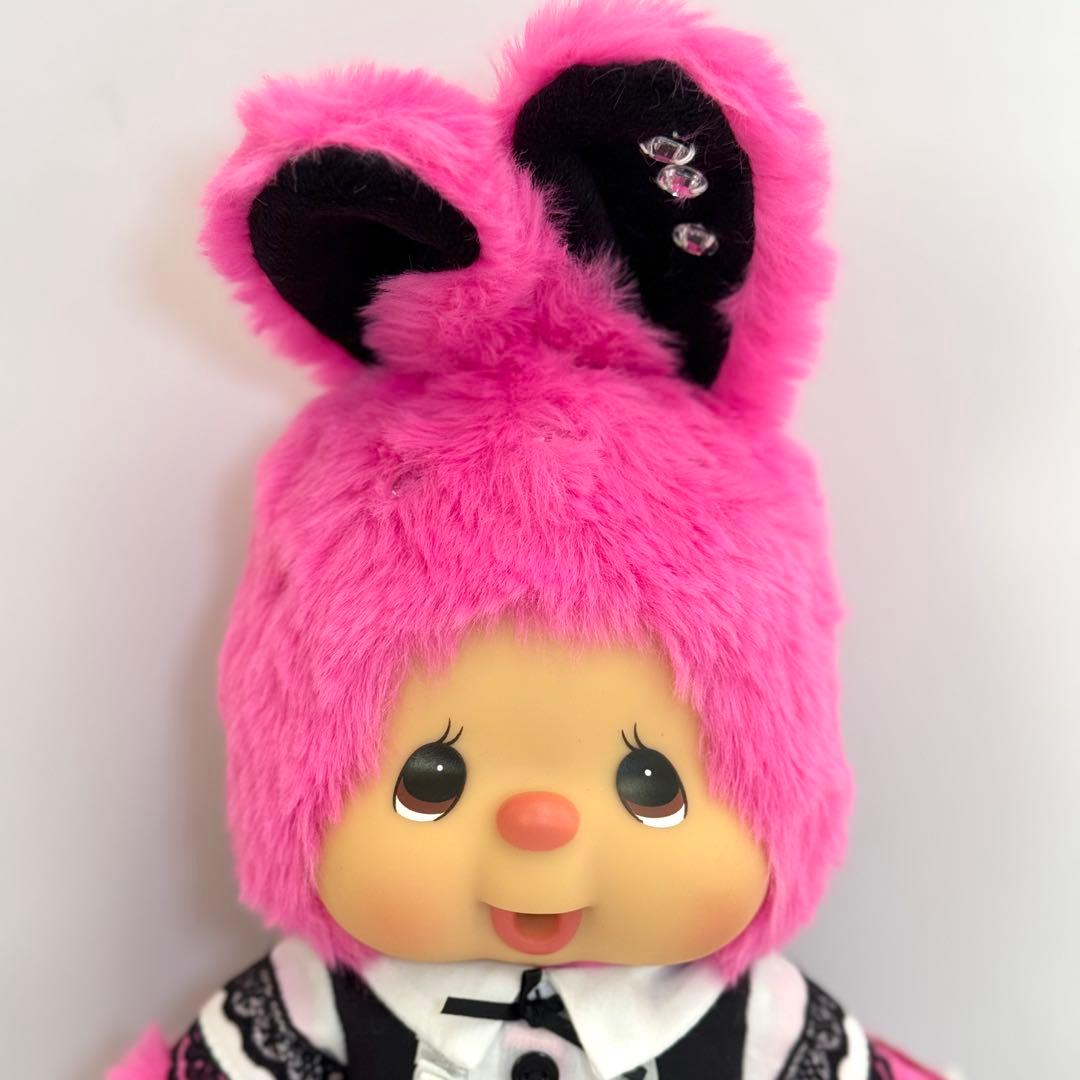 【希少】香港限定　モンチッチ チムたん Mサイズ ホットピンクドレス 新品