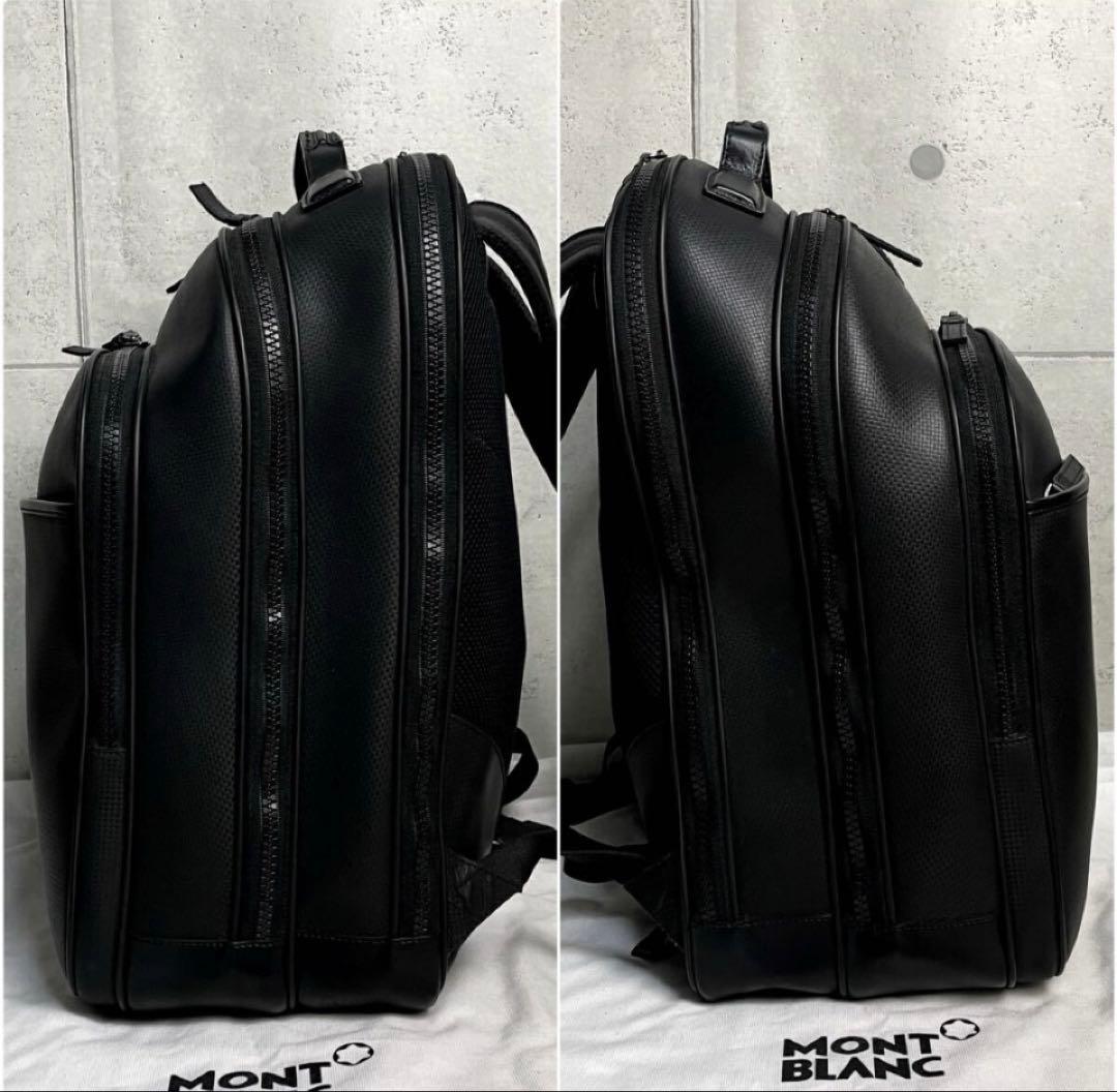 [早い者勝ち、激レア] 明日戻しますMONTBLANCイタリア製オールレザー 黒